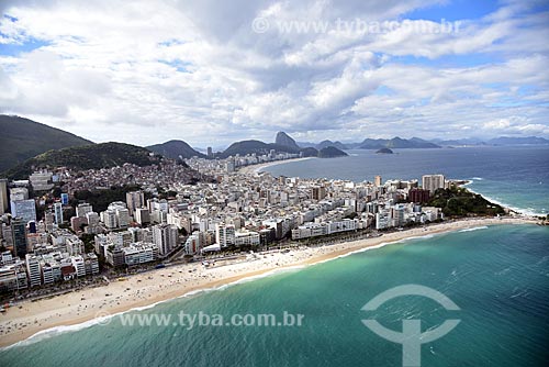  Aerial photo of the Arpoador Beach  - Rio de Janeiro city - Rio de Janeiro state (RJ) - Brazil