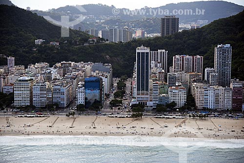  Aerial photo of the Copacabana Beach waterfront with the Princesa Isabel Avenue  - Rio de Janeiro city - Rio de Janeiro state (RJ) - Brazil
