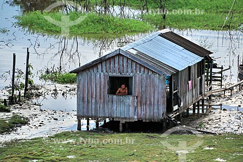  House - riparian community on the banks of the Amazonas River near to Itacoatiara city  - Itacoatiara city - Amazonas state (AM) - Brazil