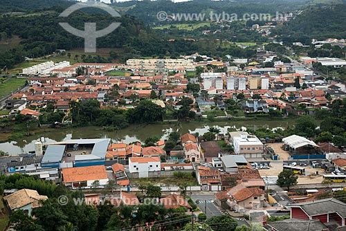  General view of the Guararema city with the Paraiba do Sul River  - Guararema city - Sao Paulo state (SP) - Brazil