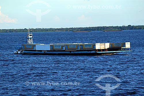  View of ferry - Negro River near to Manaus city  - Manaus city - Amazonas state (AM) - Brazil