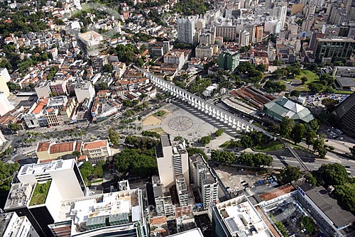  Aerial photo of the Lapa Arches (1750)  - Rio de Janeiro city - Rio de Janeiro state (RJ) - Brazil