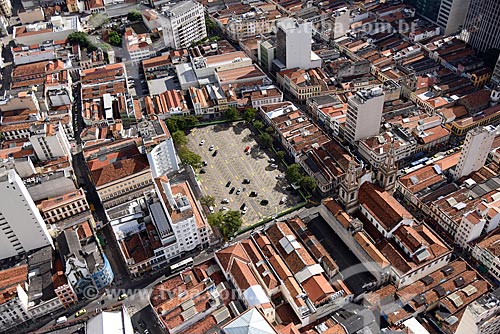  Aerial photo of parking - Passos Avenue  - Rio de Janeiro city - Rio de Janeiro state (RJ) - Brazil