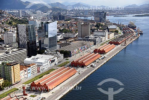  Aerial photo of the warehouses of Gamboa Pier - Rio de Janeiro Port  - Rio de Janeiro city - Rio de Janeiro state (RJ) - Brazil