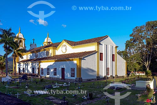  View of the side facade of the Matriz Church of Saint Anthony (1710)  - Tiradentes city - Minas Gerais state (MG) - Brazil