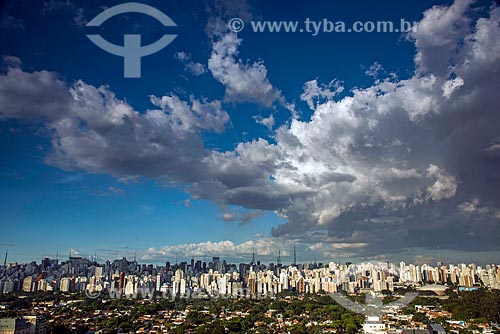  View of the south side of the Paulista Avenue from Itaim Bibi neighborhood  - Sao Paulo city - Sao Paulo state (SP) - Brazil