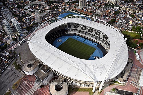  Aerial photo of the Nilton Santos Stadium (2007)  - Rio de Janeiro city - Rio de Janeiro state (RJ) - Brazil