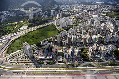  Aerial photo of the Barra da Tijuca neighborhood  - Rio de Janeiro city - Rio de Janeiro state (RJ) - Brazil