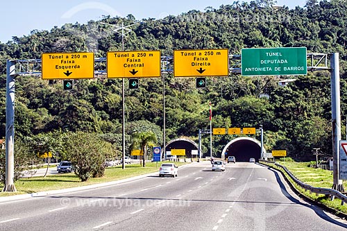  South entrance Tunnel Deputy Antonieta de Barros  - Florianopolis city - Santa Catarina state (SC) - Brazil