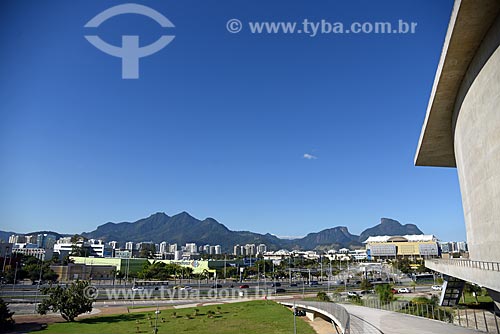  View of the Tijuca Massif and the Rock of Gavea - to the right - from Arts City - old Music City  - Rio de Janeiro city - Rio de Janeiro state (RJ) - Brazil
