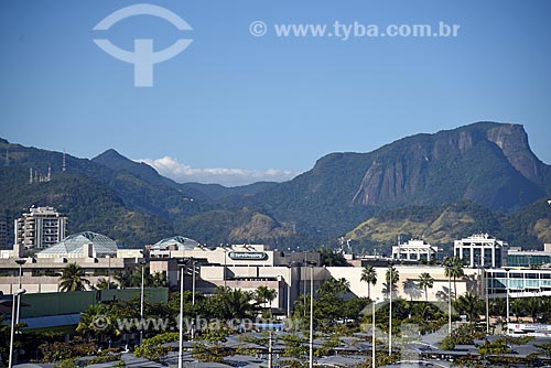  View of the Barra Shopping from Arts City - old Music City - with the Tijuca Massif in the background  - Rio de Janeiro city - Rio de Janeiro state (RJ) - Brazil