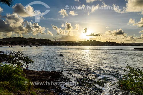  View of the sunset from Tip of Xareu  - Itacare city - Bahia state (BA) - Brazil