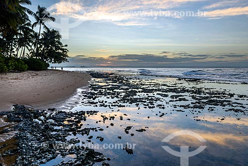  View of the sunset from Tip of Muta Beach  - Marau city - Bahia state (BA) - Brazil
