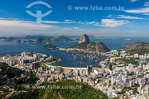  View of the Botafogo Bay from Mirante Dona Marta  - Rio de Janeiro city - Rio de Janeiro state (RJ) - Brazil