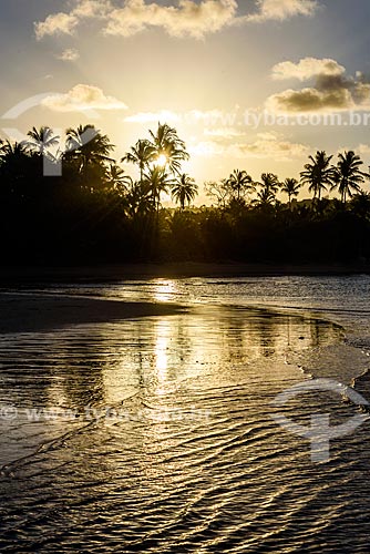  View of the sunset from 3nd Beach  - Cairu city - Bahia state (BA) - Brazil