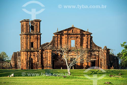  Ruins of the Saint Michael Church - Archaeological Site of Saint Michael the Archangel (1745)  - Sao Miguel das Missoes city - Rio Grande do Sul state (RS) - Brazil