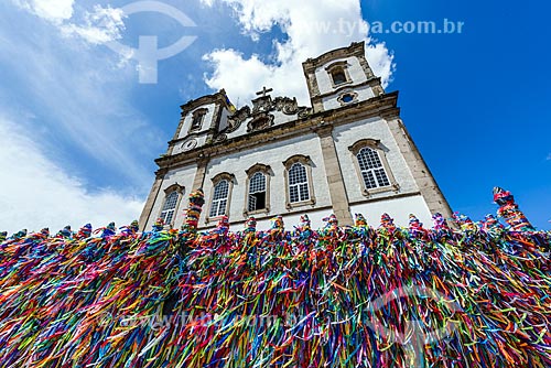  Detail of the colorful ribbons - grids of the Nosso Senhor do Bonfim Church (1754)  - Salvador city - Bahia state (BA) - Brazil