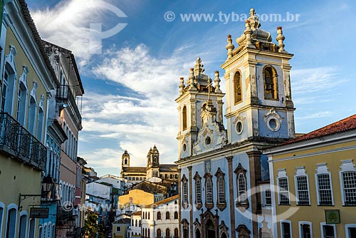  View of the Our Lady of Rosario dos Pretos Church (XVIII century)  - Salvador city - Bahia state (BA) - Brazil