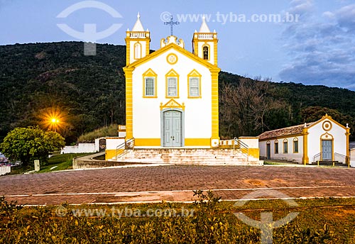  Facade of the Our Lady of Lapa Church (1806) during the evening  - Florianopolis city - Santa Catarina state (SC) - Brazil