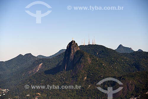  View of the Christ the Redeemer from Sugar Loaf  - Rio de Janeiro city - Rio de Janeiro state (RJ) - Brazil