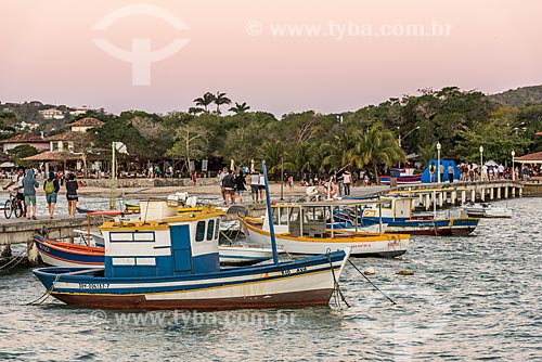  Berthed boat - Porto da Barra - Manguinhos Beach  - Armacao dos Buzios city - Rio de Janeiro state (RJ) - Brazil