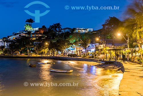  View of the Orla Bardot boardwalk t night  - Armacao dos Buzios city - Rio de Janeiro state (RJ) - Brazil