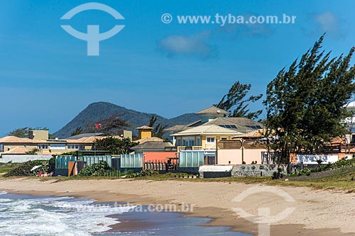  View of the summer houses - Rasa Beach waterfront  - Armacao dos Buzios city - Rio de Janeiro state (RJ) - Brazil