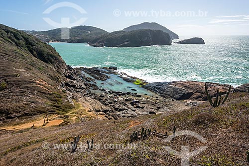  View of the waterfront of the Armacao dos Buzios city from formation known as Lagoinha (Little Lagoon)  - Armacao dos Buzios city - Rio de Janeiro state (RJ) - Brazil
