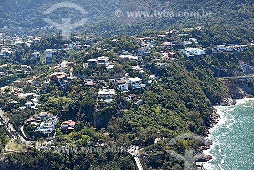  Aerial photo of the houses - Joatinga neighborhood  - Rio de Janeiro city - Rio de Janeiro state (RJ) - Brazil