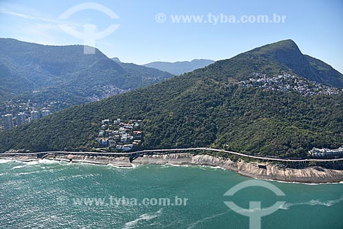  Aerial photo of the Niemeyer Avenue  - Rio de Janeiro city - Rio de Janeiro state (RJ) - Brazil