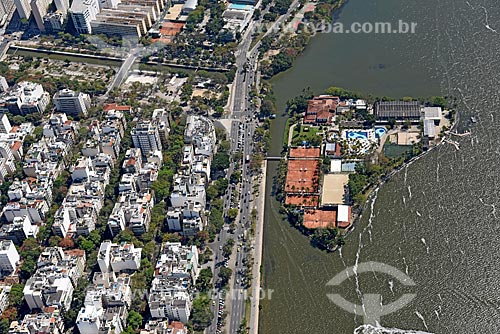  Aerial photo of the Caicaras Club - Rodrigo de Freitas Lagoon  - Rio de Janeiro city - Rio de Janeiro state (RJ) - Brazil