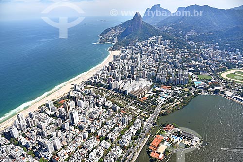  Aerial photo of the Rodrigo de Freitas Lagoon  - Rio de Janeiro city - Rio de Janeiro state (RJ) - Brazil