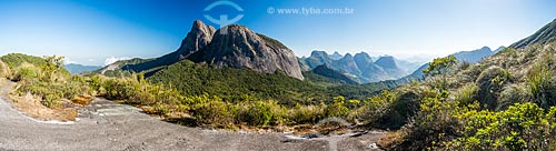  View of the Tres Picos de Salinas (Three Peaks of Salinas) - Tres Picos State Park  - Teresopolis city - Rio de Janeiro state (RJ) - Brazil