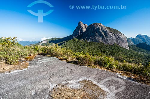  View of the Tres Picos de Salinas (Three Peaks of Salinas) - Tres Picos State Park  - Teresopolis city - Rio de Janeiro state (RJ) - Brazil