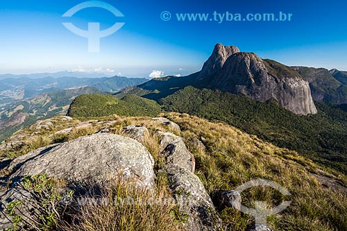  View of the Tres Picos de Salinas (Three Peaks of Salinas) - Tres Picos State Park  - Teresopolis city - Rio de Janeiro state (RJ) - Brazil