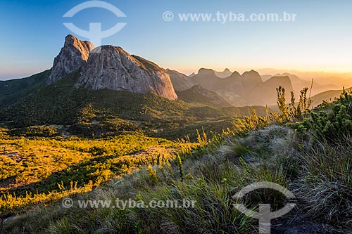  View of the sunset from Tres Picos de Salinas (Three Peaks of Salinas) - Tres Picos State Park  - Teresopolis city - Rio de Janeiro state (RJ) - Brazil