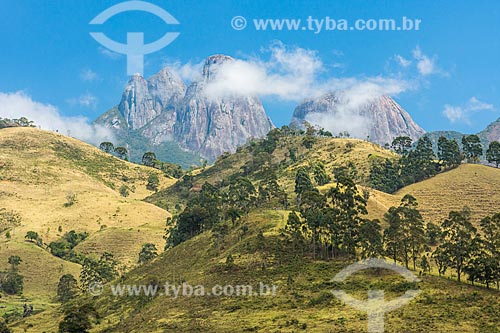  View of the Tres Picos de Salinas (Three Peaks of Salinas) - Tres Picos State Park  - Teresopolis city - Rio de Janeiro state (RJ) - Brazil