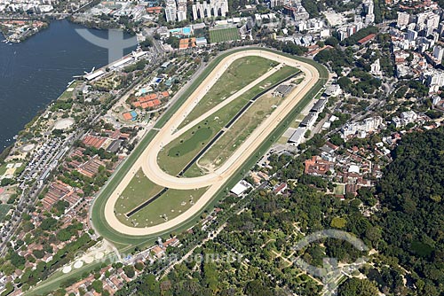  Aerial photo of the Gavea Hippodrome  - Rio de Janeiro city - Rio de Janeiro state (RJ) - Brazil