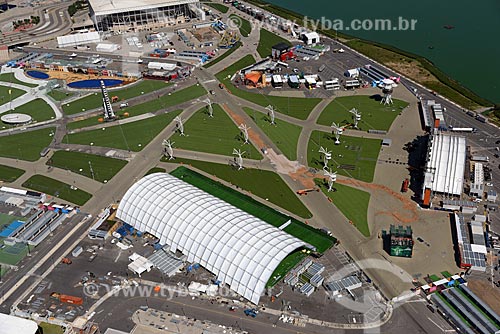  Aerial photo of area to stages mounting of the Rock in Rio - Rio 2016 Olympic Park  - Rio de Janeiro city - Rio de Janeiro state (RJ) - Brazil