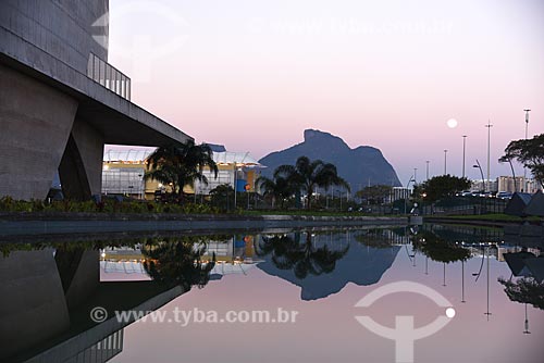  View of the sunset from Arts City - old Music City - with the Rock of Gavea in the background  - Rio de Janeiro city - Rio de Janeiro state (RJ) - Brazil