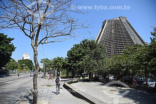  View of the Cathedral of Sao Sebastiao do Rio de Janeiro from Republica do Chile Avenue  - Rio de Janeiro city - Rio de Janeiro state (RJ) - Brazil