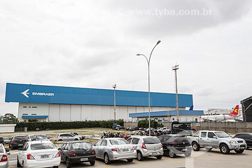 Parking of the Embraer factory - Brazilian Aeronautics Enterprise  - Sao Jose dos Campos city - Sao Paulo state (SP) - Brazil