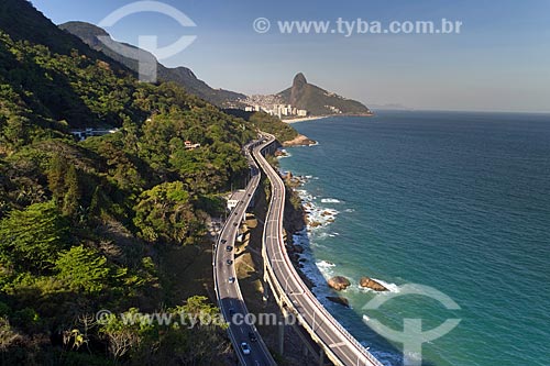  View of the new Joa Highway (Highway Presidente Itamar Franco) and Joa Highway (Elevado do Joá (1972) - also know as Bandeiras Highway)
  - Rio de Janeiro city - Rio de Janeiro state (RJ) - Brazil