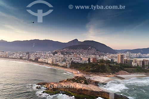  Aerial photo of the Arpoador Stone  - Rio de Janeiro city - Rio de Janeiro state (RJ) - Brazil