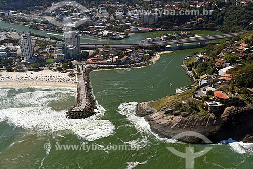  Aerial photo of the Joatinga Canal  - Rio de Janeiro city - Rio de Janeiro state (RJ) - Brazil