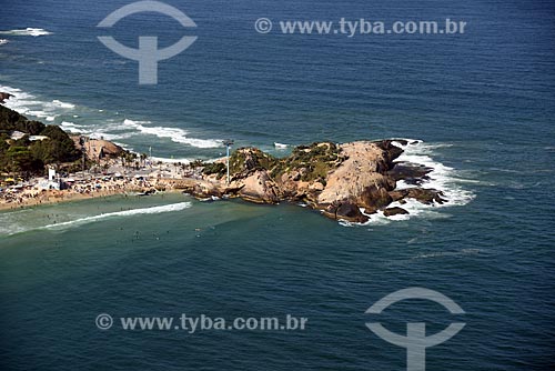  Aerial photo of the Arpoador Beach  - Rio de Janeiro city - Rio de Janeiro state (RJ) - Brazil