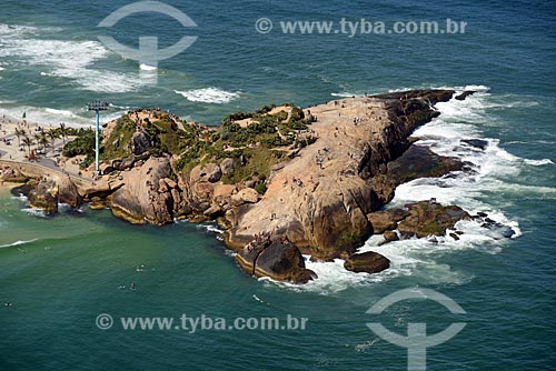  Aerial photo of the Arpoador Stone  - Rio de Janeiro city - Rio de Janeiro state (RJ) - Brazil