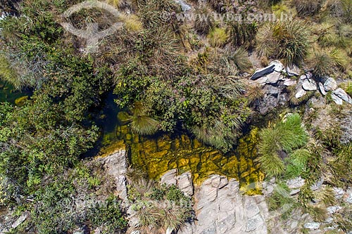  Drone view of the Source of the Sao Francisco River  - Sao Roque de Minas city - Minas Gerais state (MG) - Brazil