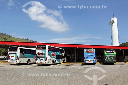  Stopped buses - Rede Graal Bus Terminal  - Queluz city - Sao Paulo state (SP) - Brazil