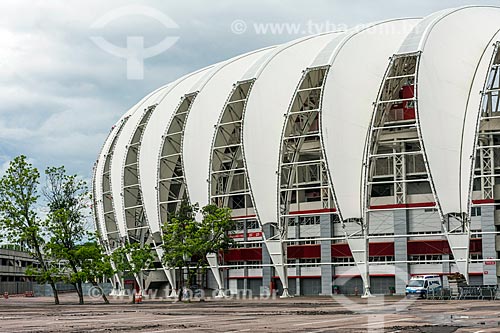  Facade of the Jose Pinheiro Borda Stadium (1969) - also known as Beira-Rio  - Porto Alegre city - Rio Grande do Sul state (RS) - Brazil